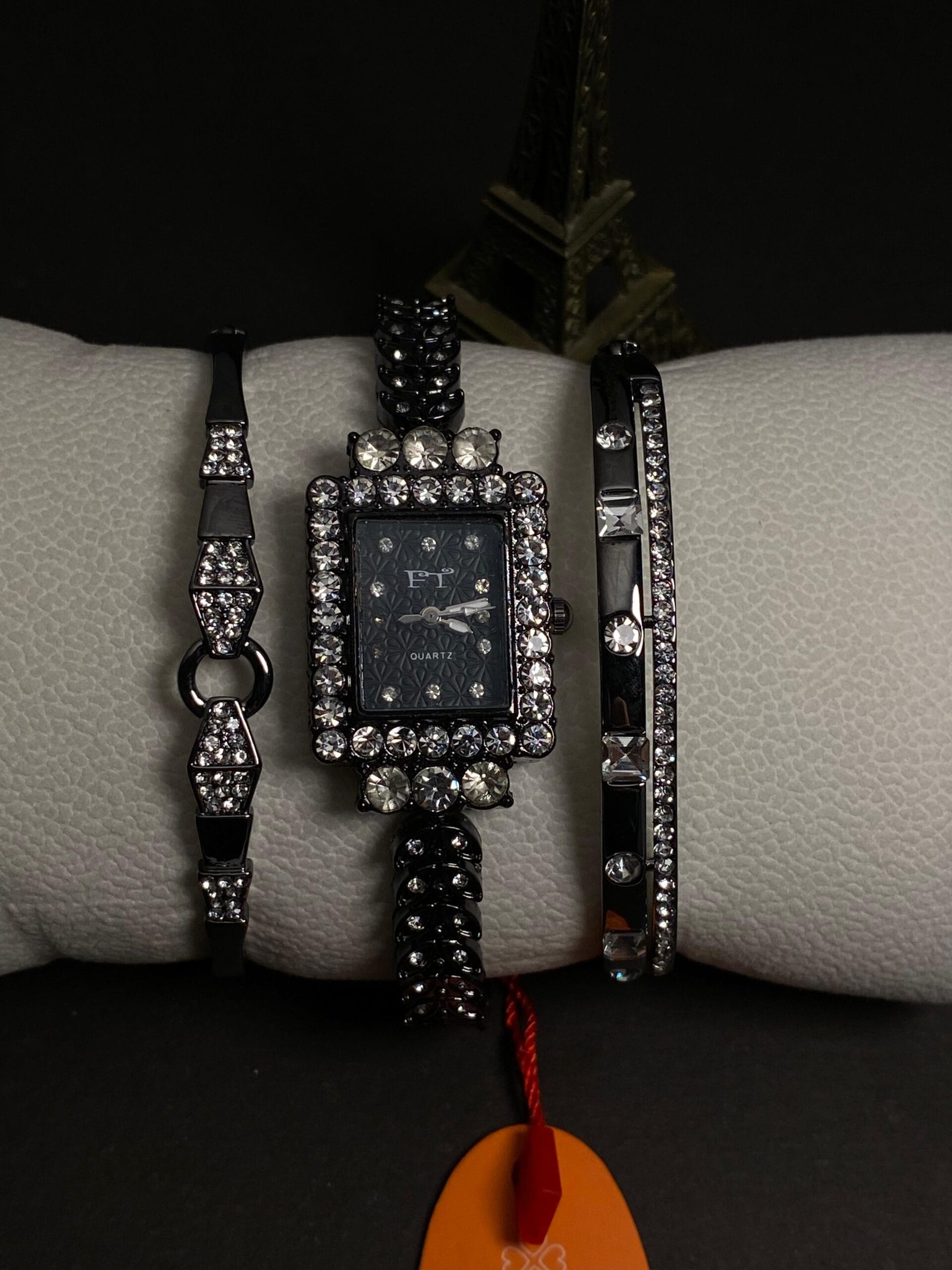 Stylish Women's Rose Gold Tone Quartz Watch & Double Bracelet Set - Many Colors! - Image 6