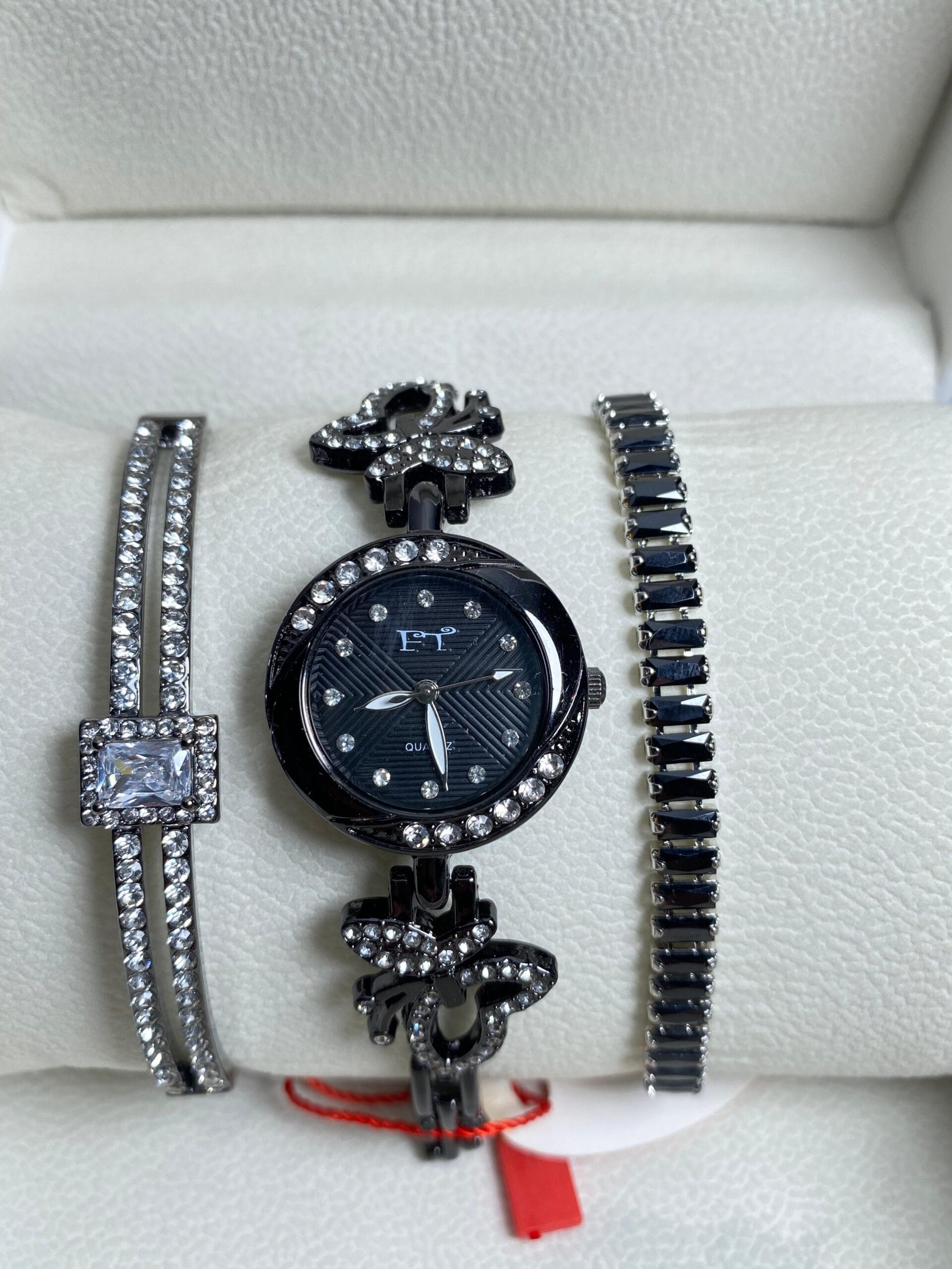 Stylish Women's Rose Gold Tone Quartz Watch & Double Bracelet Set - Many Colors! - Image 7